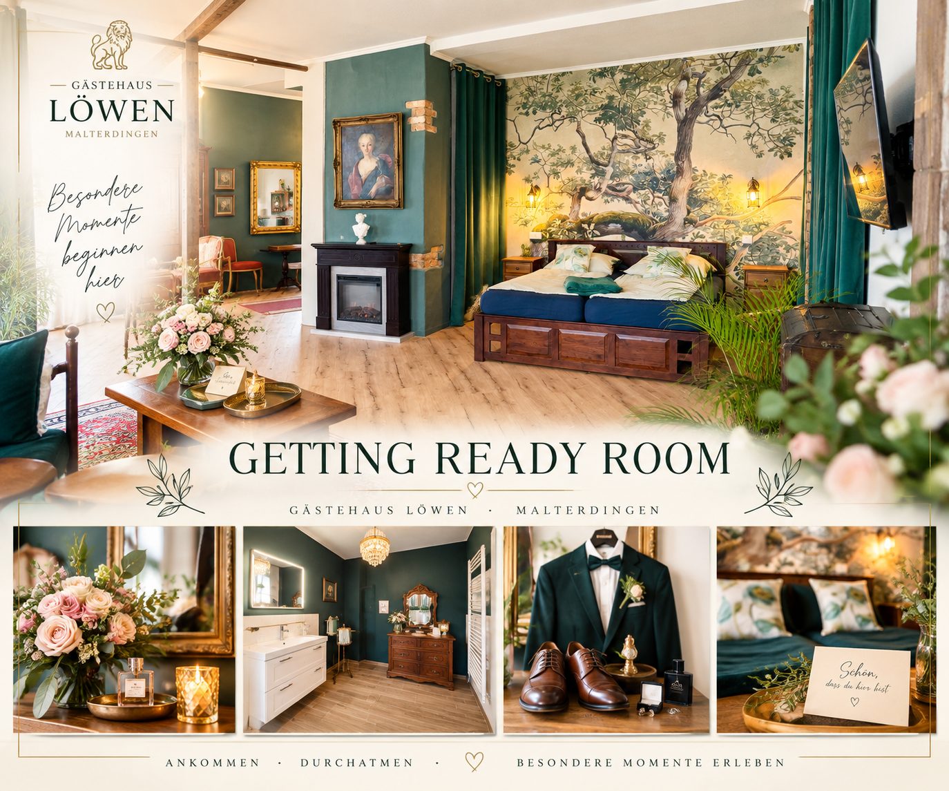 Getting Ready Room Gästehaus Löwen - Details und Raumansichten