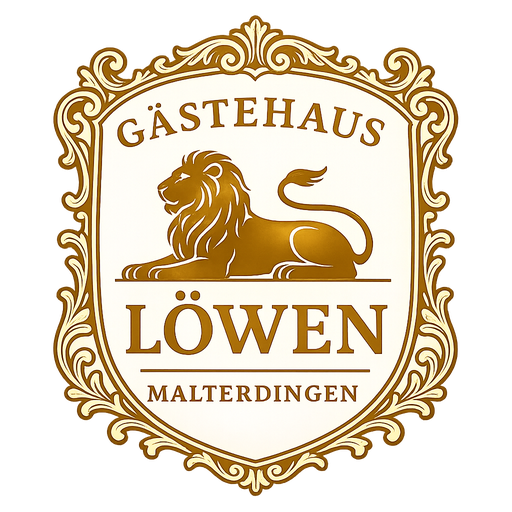 Logo G&auml;stehaus L&ouml;wen Malterdingen in Gold